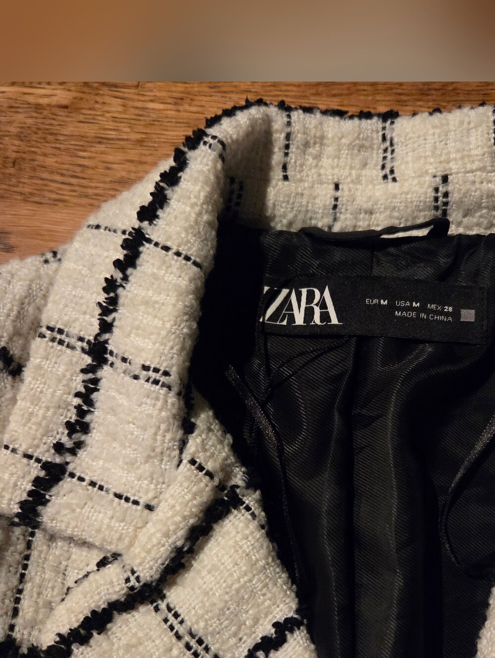 ZARA Tweed Set – Blazer & Shorts Size M/S - Picture 7 of 16